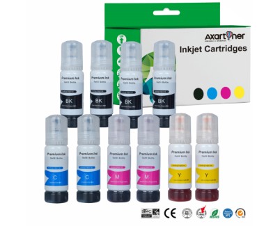 Compatible Epson 644 Pack 10 x Botellas de Tinta T6641 / T6642 / T6643 / T6644