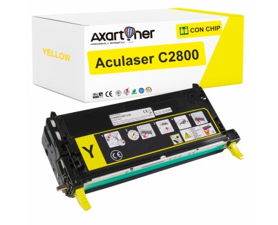 Compatible Epson Aculaser C2800 Amarillo Cartucho de Toner C13S051158