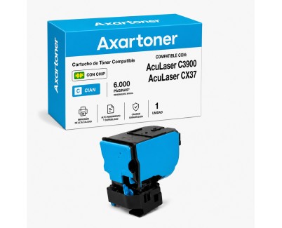 Compatible Epson Aculaser C3900 / CX37 Cyan Cartucho de Toner C13S050592