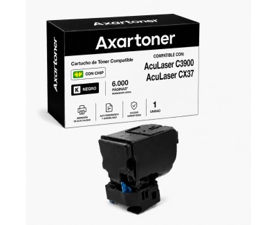 Compatible Epson Aculaser C3900 / CX37 Negro Cartucho de Toner C13S050593