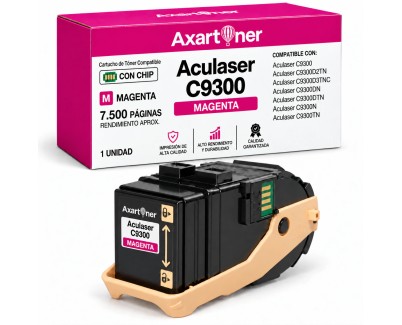 Compatible Epson Aculaser C9300 Magenta Cartucho de Toner C13S050603