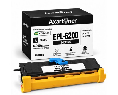 Compatible Epson EPL6200 Negro Cartucho de Toner C13S050166 EPL-6200