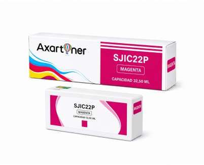 Compatible Epson SJIC22P Magenta Cartucho de Tinta Pigmentada C33S020603 / SJIC22P(M) para Epson ColorWorks C3500, TM-C3500