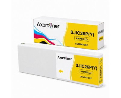 Compatible Epson SJIC26P Amarillo Cartucho de Tinta Pigmentada C33S020621 / SJIC26PY para ColorWorks C7500, TM-C7500