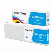 Compatible Epson SJIC26P Cyan Cartucho de Tinta Pigmentada C33S020619 / SJIC26PC para ColorWorks C7500, TM-C7500