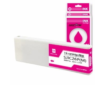 Compatible Epson SJIC26P Magenta Cartucho de Tinta Pigmentada C33S020620 / SJIC26PM para ColorWorks C7500, TM-C7500