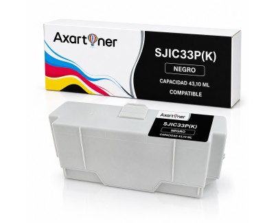 Compatible Epson SJIC33PK Negro Cartucho de Tinta C33S020655 para Epson TM-J7200, TM-J7700