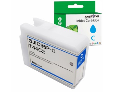 Compatible Epson SJIC36P Cyan Cartucho de Tinta Pigmentada C13T44C240 / SJIC36P(C) para Epson Epson ColorWorks C6000 / C6500