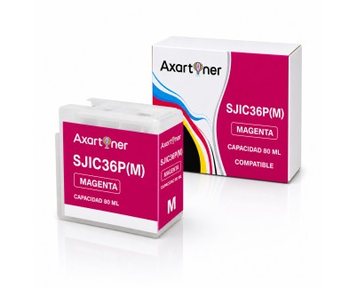 Compatible Epson SJIC36P Magenta Cartucho de Tinta Pigmentada C13T44C340 / SJIC36P(M) para Epson ColorWorks C6000 C6000Ae C6000Pe C6500 C6500Ae C6500Pe