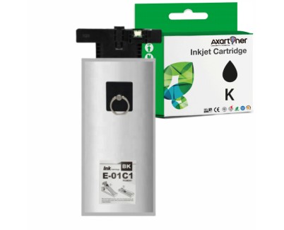 Compatible Epson T01C1 Negro Cartucho de Tinta Pigmentada C13T01C100 para Epson WorkForce Pro WF-C529, WF-C579