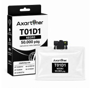 Compatible Epson T01D1 / T01C1 Negro Cartucho de Tinta Pigmentada C13T01D100 para Epson WorkForce Pro WF-C529, WF-C579
