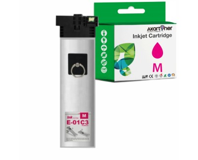 Compatible Epson T01C3 Magenta Cartucho de Tinta Pigmentada C13T01C300 para Epson WorkForce Pro WF-C529, WF-C579