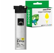 Compatible Epson T01C4 Amarillo Cartucho de Tinta Pigmentada C13T01C400 para Epson WorkForce Pro WF-C529, WF-C579