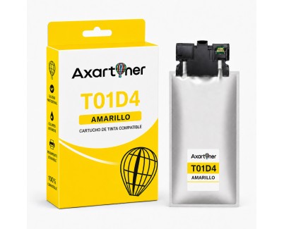 Compatible Epson T01D4 / T01C4 Amarillo Cartucho de Tinta Pigmentada C13T01D400 para Epson WorkForce Pro WF-C529, WF-C579