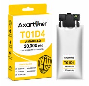 Compatible Epson T01D4 / T01C4 Amarillo Cartucho de Tinta Pigmentada C13T01D400 para Epson WorkForce Pro WF-C529, WF-C579