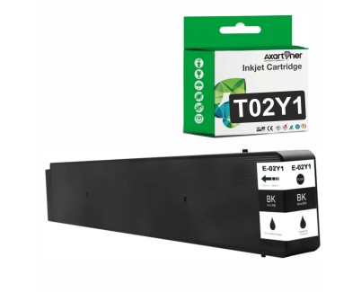 Compatible Epson T02Y1 Negro Cartucho de Tinta Pigmentada C13T02Y100 para WorkForce Enterprise WF-C21000 D4TW / WorkForce Enterprise WF-C21000 D4TW EPP / WF-C21000 D4TW / WF-C21000 D4TW EPP