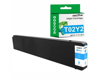 Compatible Epson T02Y2 Cyan Cartucho de Tinta Pigmentada C13T02Y200 para WorkForce Enterprise WF-C21000 D4TW / WorkForce Enterprise WF-C21000 D4TW EPP / WF-C21000 D4TW / WF-C21000 D4TW EPP