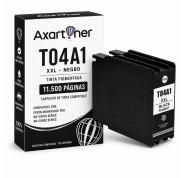 Compatible Epson T04A1 Negro Cartucho de Tinta Pigmentada C13T04A140 WorkForce Pro WF-C8190, WF-C8690