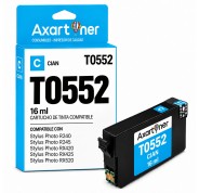 Compatible Epson T0552 Cyan Cartucho de Tinta C13T05524010 para Stylus Photo R240, R245, RX420, RX425, RX520
