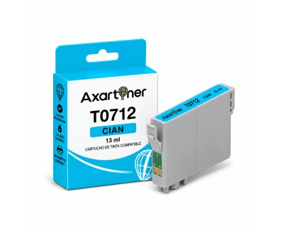 Compatible Epson T0712 / T0892 Cyan Cartucho de Tinta C13T07124012 / C13T08924011