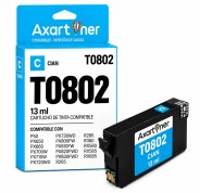 Compatible Epson T0802 Cyan Cartucho de Tinta C13T08024011