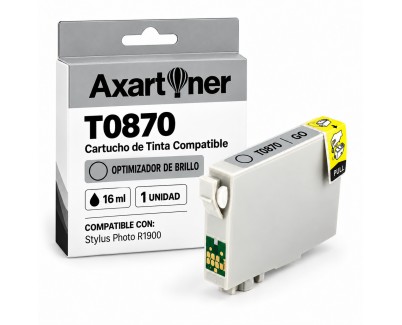 Compatible EPSON T0870 OPTIMIZADOR DE BRILLO CARTUCHO DE TINTA C13T08704010 para Stylus Photo R1900