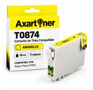 Compatible EPSON T0874 AMARILLO CARTUCHO DE TINTA C13T08744010 para Stylus Photo R1900