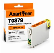 Compatible EPSON T0879 NARANJA CARTUCHO DE TINTA C13T08794010 para Stylus Photo R1900