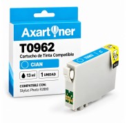 Compatible Epson T0962 Cyan Cartucho de Tinta C13T09624010 para Stylus Photo R2880
