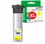 Compatible Epson T11D4 Amarillo Cartucho de Tinta C13T11D440 para Epson WF-C539DW / WF-C5890DWF