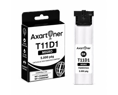 Compatible Epson T11D1 / T11C1 Negro Cartucho de Tinta Pigmentada C13T11D140 / C13T11C140 para Epson WorkForce Pro WF-C539DW / WF-C5890DWF