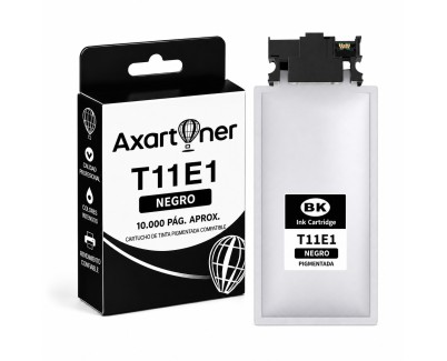 Compatible Epson T11E1 XXL Negro Cartucho de Tinta Pigmentada C13T11E140 para Epson WorkForce Pro WF-C539DW / WF-C5890DWF