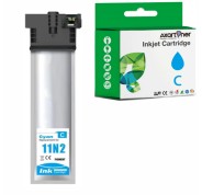 Compatible Epson T11N2 / C13T11N240 Cyan Cartucho de Tinta Pigmentada para Epson WorkForce Pro EM-C800RDWF / EP-C800RDW