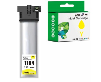 Compatible Epson T11N4 / C13T11N440 Amarillo Cartucho de Tinta Pigmentada para Epson WorkForce Pro EM-C800RDWF / EP-C800RDW