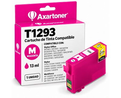 Compatible Epson T1293 Magenta Cartucho de Tinta C13T12934012