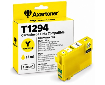 Compatible Epson T1294 Amarillo Cartucho de Tinta C13T12944012