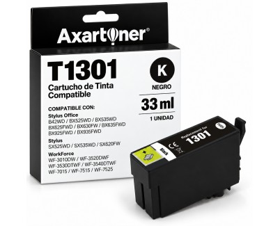 Compatible Epson T1301 Negro Cartucho de Tinta C13T13014012