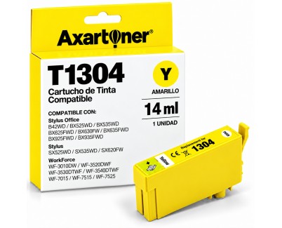 Compatible Epson T1304 Amarillo Cartucho de Tinta C13T13044012