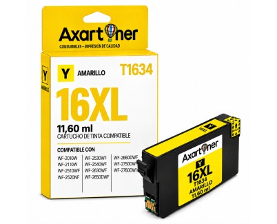 Compatible Epson T1634 / T1624 (16XL) Amarillo Cartucho de Tinta C13T16344012 / C13T16244012
