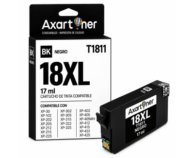 Compatible Epson T1811 / T1801 - 18XL Negro Cartucho de Tinta C13T18114012 / C13T18014012