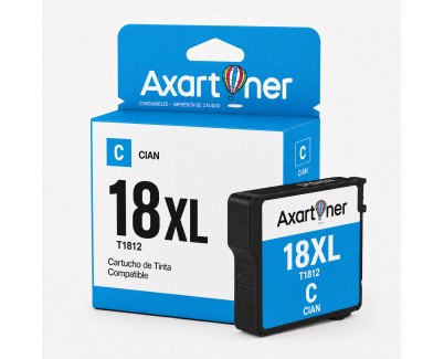 Compatible Epson T1812 / T1802 - 18XL Cyan Cartucho de Tinta C13T18124012 / C13T18024012