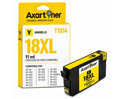Compatible Epson T1814 / T1804 - 18XL Amarillo Cartucho de Tinta C13T18144012 / C13T18044012