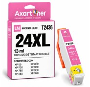 Compatible Epson T2436 / T2426 - 24XL Magenta Light Cartucho de Tinta C13T24364012 / C13T24264012 para Expression Photo XP-55 XP-750 XP-760 XP-850 XP-860 XP-950 XP-960 XP-970
