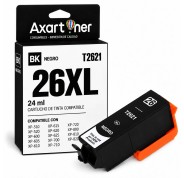 Compatible Epson T2621 / T2601 - 26XL Negro Cartucho de Tinta C13T26214012 / C13T26014012 para Expression Premium XP-510 XP-520 XP-600 XP-605 XP-610 XP-615 XP-620 XP-625 XP-700 XP-710 XP-720 XP-800 XP-810 XP-820