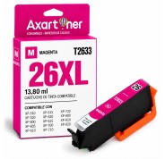 Compatible Epson T2633 / T2613 - 26XL Magenta Cartucho de Tinta C13T26334012 / C13T26134012 para Expression Premium XP-510 XP-520 XP-600 XP-605 XP-610 XP-615 XP-620 XP-625 XP-700 XP-710 XP-720 XP-800 XP-810 XP-820