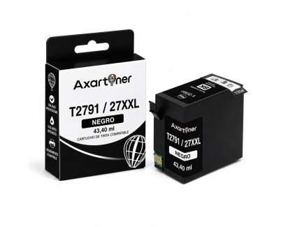 Compatible Epson T2791 / 27XXL Negro Cartucho de Tinta C13T27914012