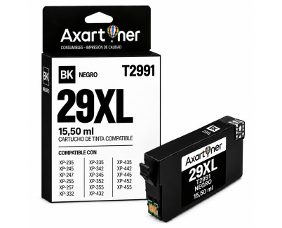Compatible Epson T2991 / T2981 - 29XL Negro Cartucho de Tinta C13T29914012 / C13T29814012