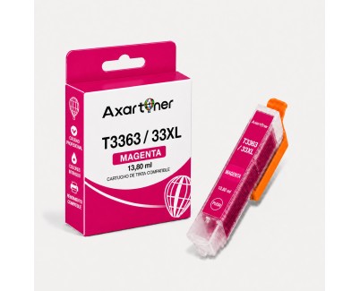 Compatible Epson T3363 / T3343 - 33XL Magenta Cartucho de Tinta C13T33634012 / C13T33434012 para Expression Premium XP530 XP540 XP630 XP635 XP640 XP645 XP7100 XP830 XP900