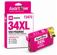 Compatible Epson T3473 / T3463 (34XL) Magenta Cartucho de Tinta C13T34734010 / C13T34634010 para Epson WF3720 / WF3725