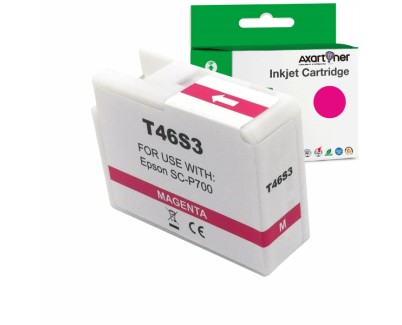 Compatible Epson T46S3 Magenta Cartucho de Tinta Pigmentada C13T46S300 para Epson SureColor SC-P700 / SC-P706